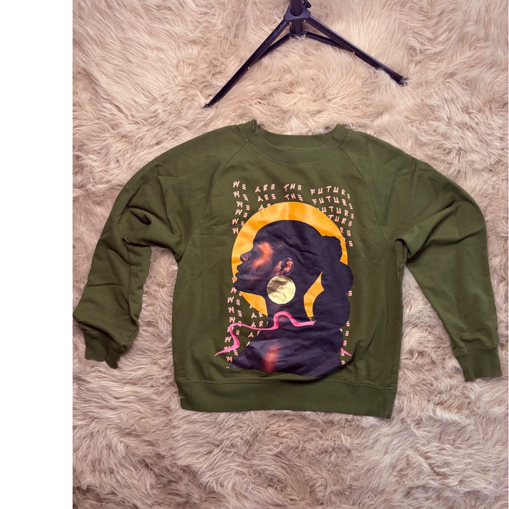 Target Black History Month We Are The Future Olive Green Sweatshirt Size Medium